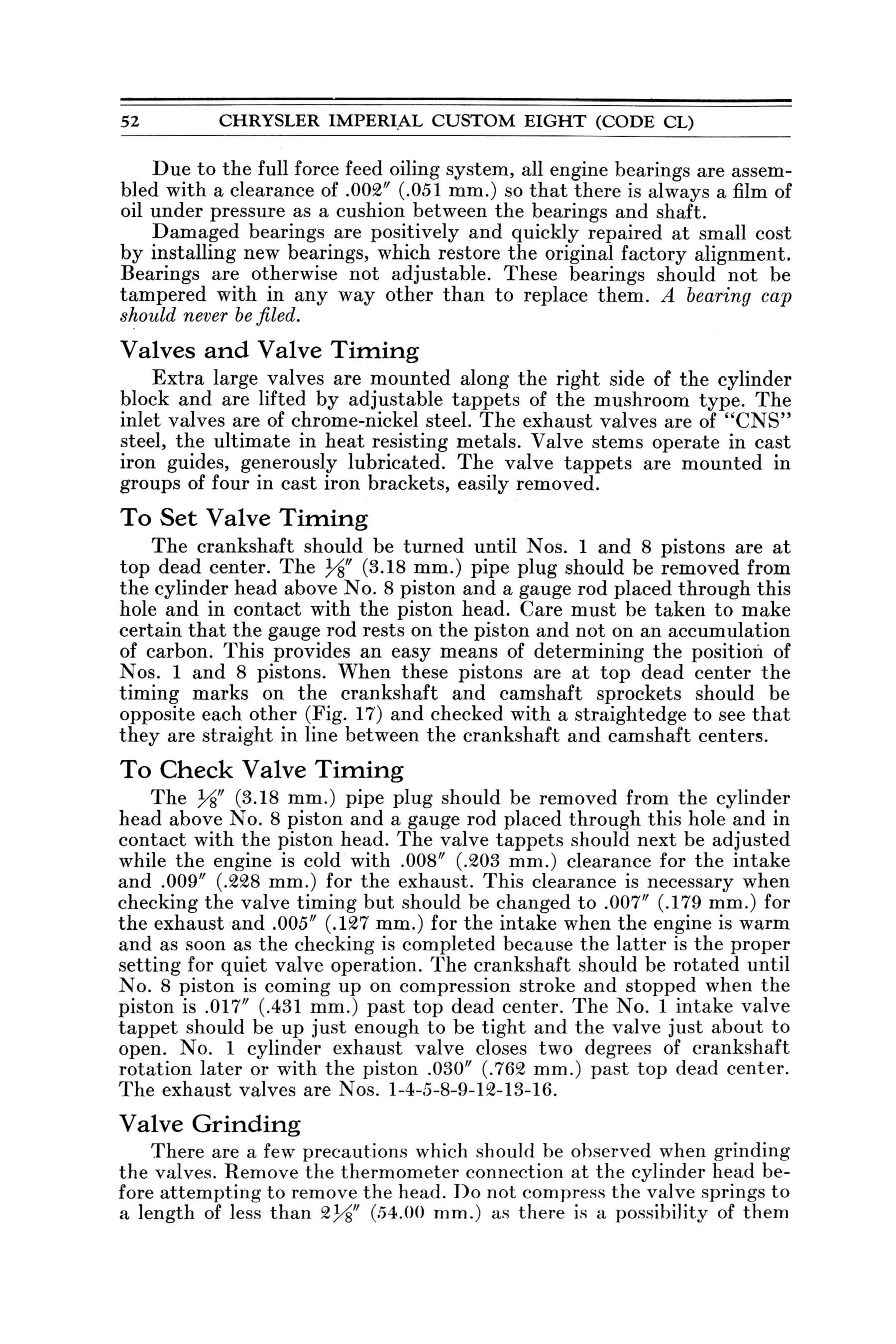 1932 Chrysler Imperial Instruction Book Page 27